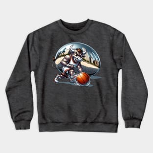 Bull at The Bean | Chicago Bull Basketball Bean Crewneck Sweatshirt